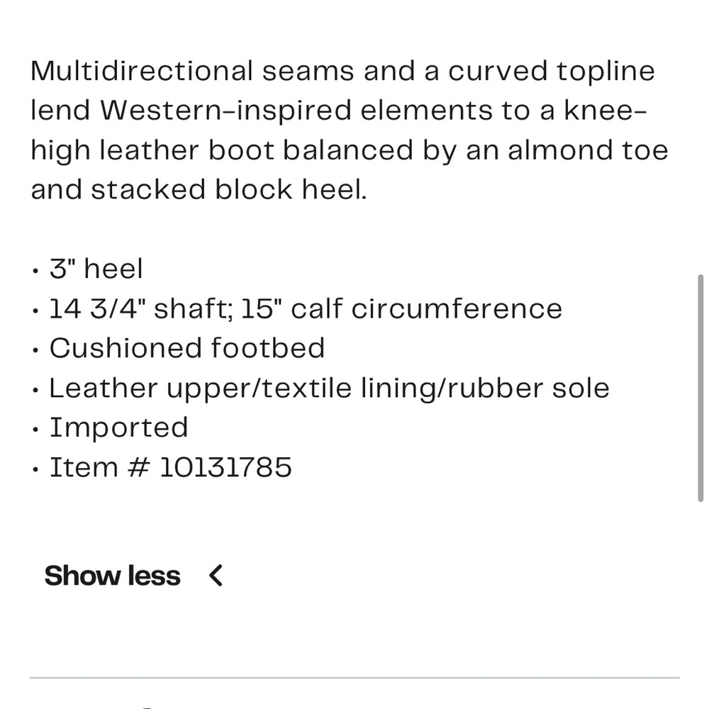 NIB Kork Ease knee- high leather Avril boot in black - Picture 4 of 9